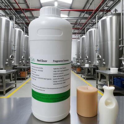 Rood deurkaarsgeur olie met grote bloemarchitectuur meerlagig bloemboeket en harsige fundering voor warm geprocedeerde geurkaarsen